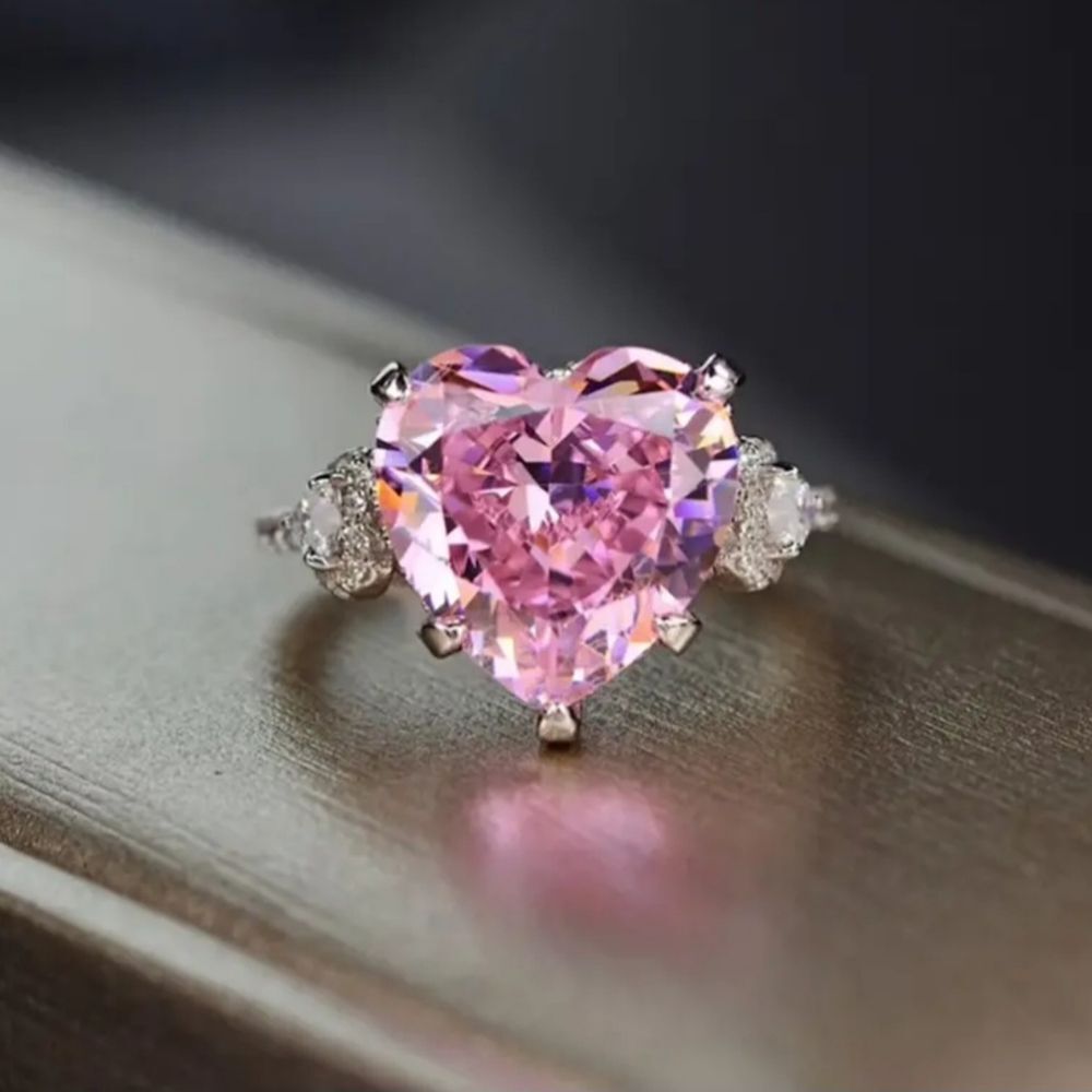 Elegant Ring With Heart Design Perfect Gift for Your Love one!